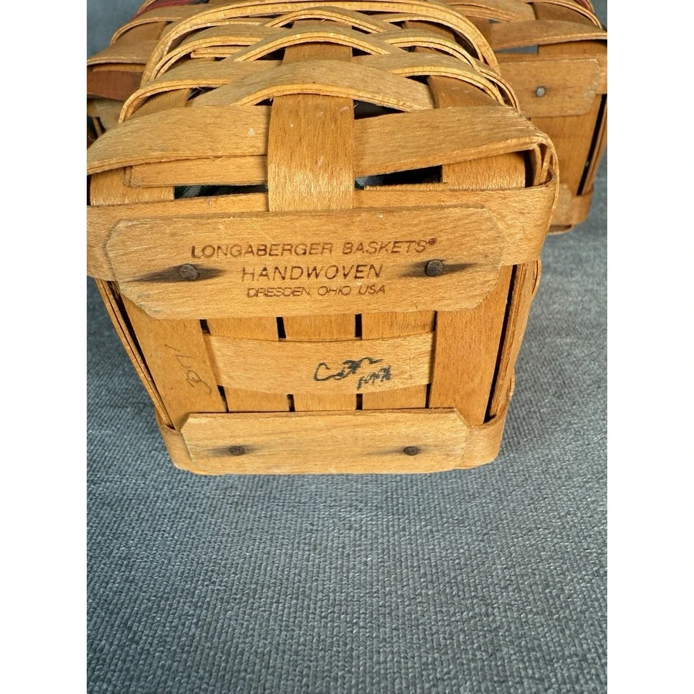 Longaberger Signed Dated  1994-96 -98 Chive Americana Basket Lot‎ of 3